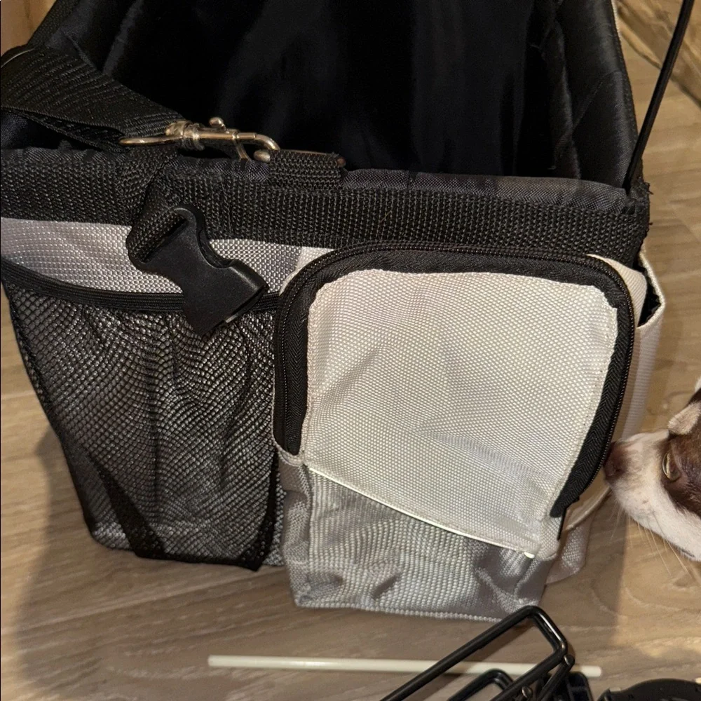 White and Black Pet Carrier